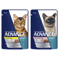 Advance Adult 1+ Wet Cat Food Tender Chunks in Jelly Multi Pack 12 x 85g image