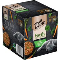 Dine Farm Collection Wet Cat Food with Chicken Carrot & Spinach 28 x 85g image