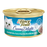 Fancy Feast Creamy Delights Wet Cat Food Tuna Feast in Creamy Sauce 24 x 85g image