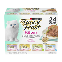 Fancy Feast Classic Kitten Pate Multi Pack Wet Cat Food 24 x 85g image