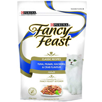 Fancy Feast Dry Tuna Prawn Mackerel & Crab Cat Food 450g x 4  image