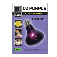 URS Oz Purple Large Globe Reptile Nocturnal Heat Lamp - 2 Sizes image