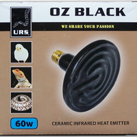 URS Oz Black Ceramic Heat Globe Ceramic Infrared Heat Emitter - 4 Sizes image