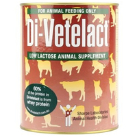 Di-Vetelact Animal Pet Supplement Milk Replacer Low Lactose - 5 Sizes  image