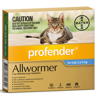 Profender Cat Allwormer Broad Spectrum Control 2.5-5kg - 2 Sizes image