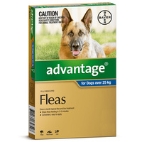 Advantage Extra Large Dog 25kg & Over Blue Spot On Flea Treatment - 3 Sizes image