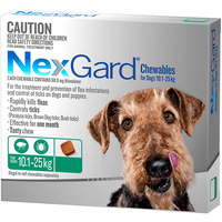 Nexgard Large Dogs Tasty Chews Tick & Flea Treatment 10.1-25kg - 2 Sizes image