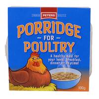 Peters Porridge for Poultry Chicken Feed 4 x 100g  image