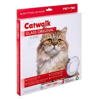 Pet-Tek Glass Fitting Cat Door Original - 2 Colours image