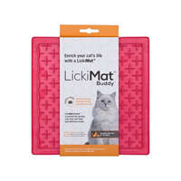 LickiMat Classic Buddy Boredom Buster Cat Slow Feeder Mat - 5 Colours image