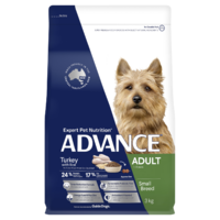 Advance Adult 1+ Small Breed Dry Dog Food Turkey w/ Rice - 2 Sizes image