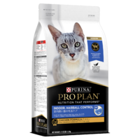 Pro Plan Adult Indoor Hairball Control Dry Cat Food Chicken Formula - 3 Sizes image