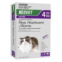 Neovet Spot-on Flea & Worms Treatment for Cats Over 4kg - 2 Sizes image