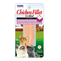 Inaba Chicken Fillet Grilled Cat Treat Extra Tender in Crab Broth 6 x 25g image