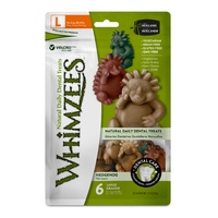 Whimzees Hedgehog Dental Care Dog Treat Value Bag Large 6 Pack image