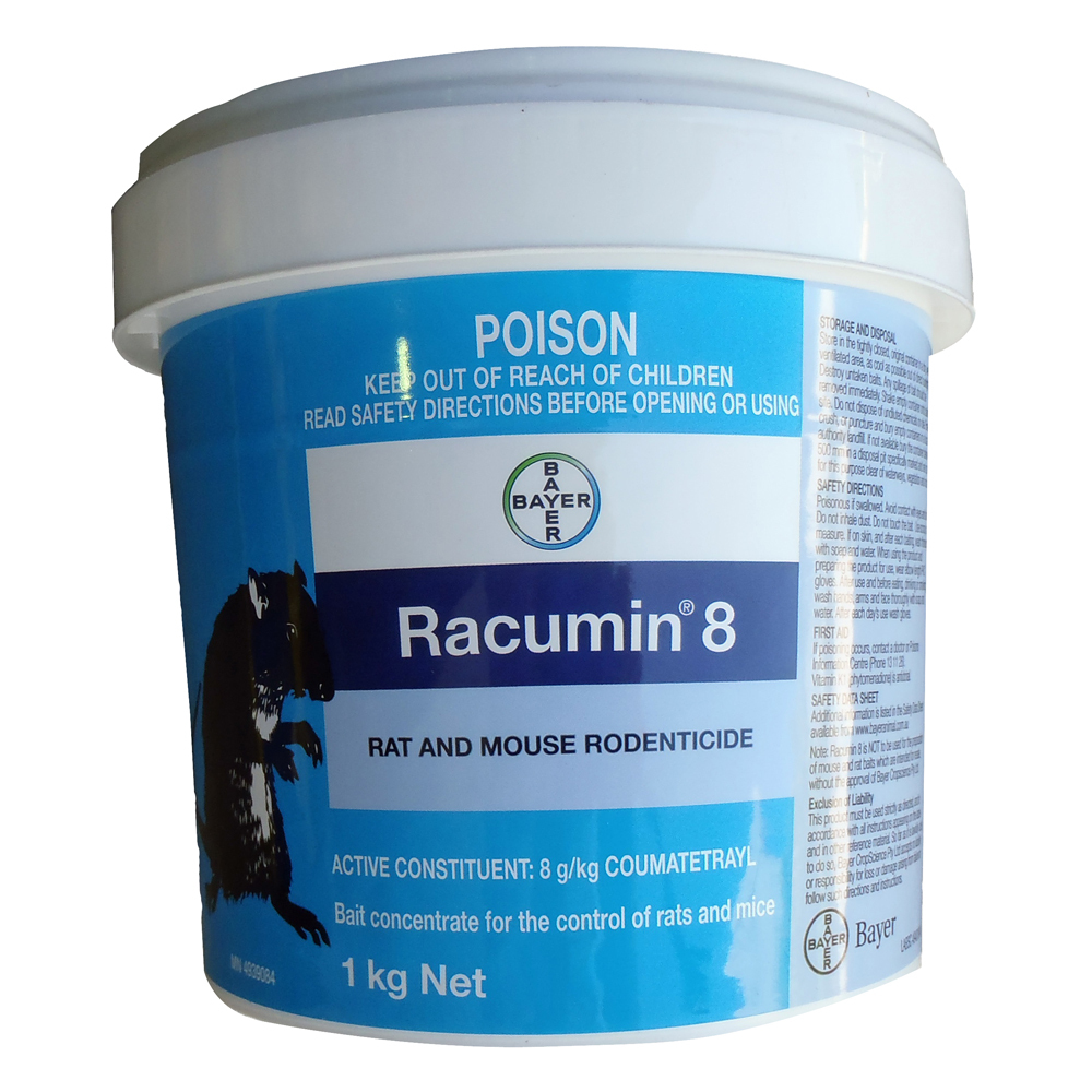 Bayer Racumin 8 Rat & Mouse Rodenticide Concentrated Powder - 2 Sizes