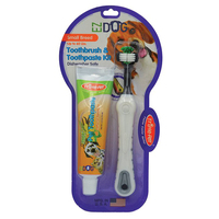 Triple Pet Ez-Dog Dental Kit Toothbrush & Paste for Small Breed Dogs image