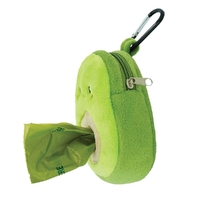HugSmart Dog Waste Bag Dispenser Soft Plush Pooch Pouch Avocado image