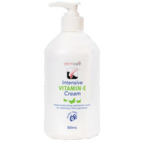 Dermcare Intensive Vitamin E Cream for Dry Sore Hands 500ml image