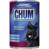 Chum Adult Dog Food with Beef & Kidney 12 x 1.2kg  image