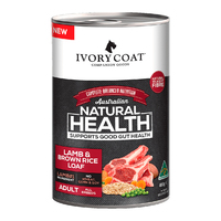 Ivory Coat Adult All Breeds Wet Dog Food Lamb & Brown Rice 12 x 400g image