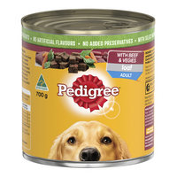 Pedigree Adult Grab-A-Slab Wet Dog Food Loaf w/ Beef & Vegies 12 x 700g image