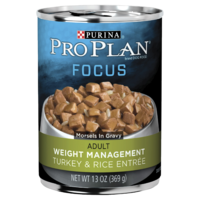 Pro Plan Adult Weight Management Wet Dog Food Turkey & Rice 12 x 369g image