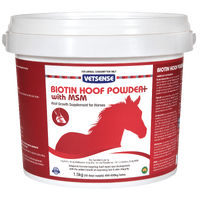Vetsense Biotin Hoof Powder Plus with MSM Horse Supplement - 3 Sizes image