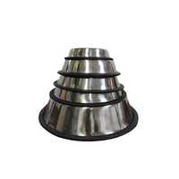 Superior Pet Antiskid Regular Stainless Steel Pet Bowl - 5 Sizes image