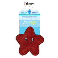 Spunky Pup Clean Earth Plush StarFish Dog Squeaker Toy - 2 Sizes image