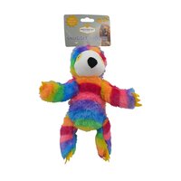Prestige Pet Snuggle Buddies Sloth Plush Dog Squeaker Toy Rainbow - 2 Sizes image