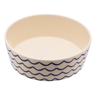 Beco Classic Bamboo Printed Dog Bowl Ocean Waves - 2 Sizes image