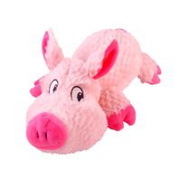 MasterPet Cuddlies Pig Plush Dog Squeaker Toy Pink - 2 Sizes image
