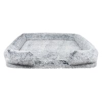 Prestige Pet Snuggle Pals Calming Foam Base Lounger Dog Bed Ombre Grey - 4 Sizes image