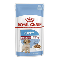 Royal Canin Medium Breed Puppy Wet Dog Food 10 x 140g image