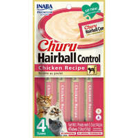 Inaba Churu Puree Hairball Control Cat Treat Chicken Recipe 6 x 56g image