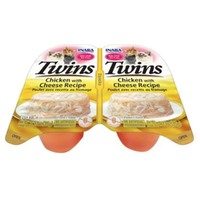 Inaba Twins Grain Free Pet Cat Food Chicken w/ Cheese Recipe 70g x 6 image