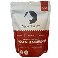 Meaty Treaty Premium Freeze Dried Cats & Dogs Treat Chicken Tenderloin 80g image