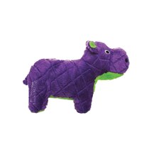 Tuffy Mighty Toy Safari Series Herb The Hippo Plush Dog Toy Purple image