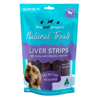 The Pet Project Natural Treats Liver Strips Dog Treats 180g image