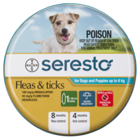 Seresto Dogs & Puppies 8kg & Less Flea & Tick Protection Collar image