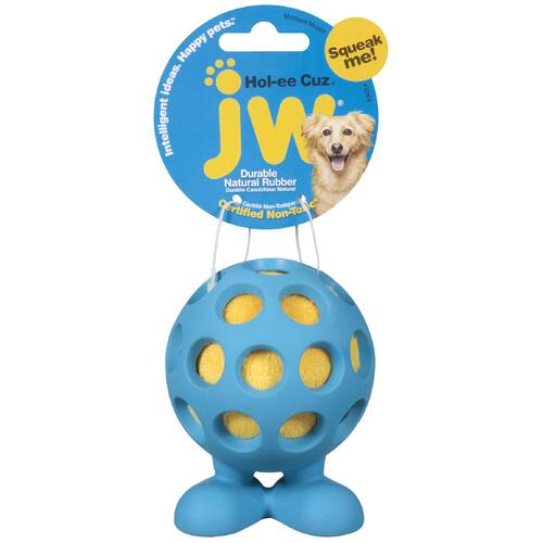 JW Pet Hol-ee Cuz Interactive Play Dog Squeaker Toy Medium 7.5 x 10cm