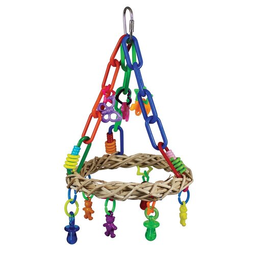 SuperBird Jungle Ring Bird Toy for Parrotlets & Parakeets 22.8 x 12.7cm