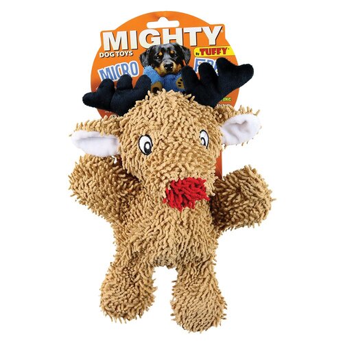 Tuffy Mighty Toy Microfiber Ball Reindeer Dog Toy Medium 26.7 x 19 x 10cm